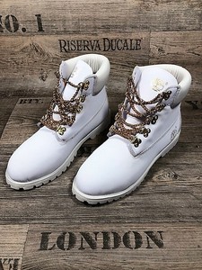 white and gold timberland boots mens