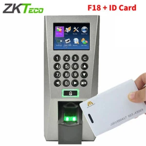 ZKTeco F18 TCP/IP + ID Biometric Fingerprint Time Attendance Door Access Control - Picture 1 of 6