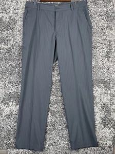 Nike Golf Tour Performance Pants Mens 36 X 32 Dri Fit Gray Pinstriped Lightweigh - Picture 1 of 13