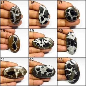 Cabujón septario marrón natural 21-149 quilates hecho a mano con forma de mezcla de piedras preciosas hágalo usted mismo SN-A - Imagen 1 de 46
