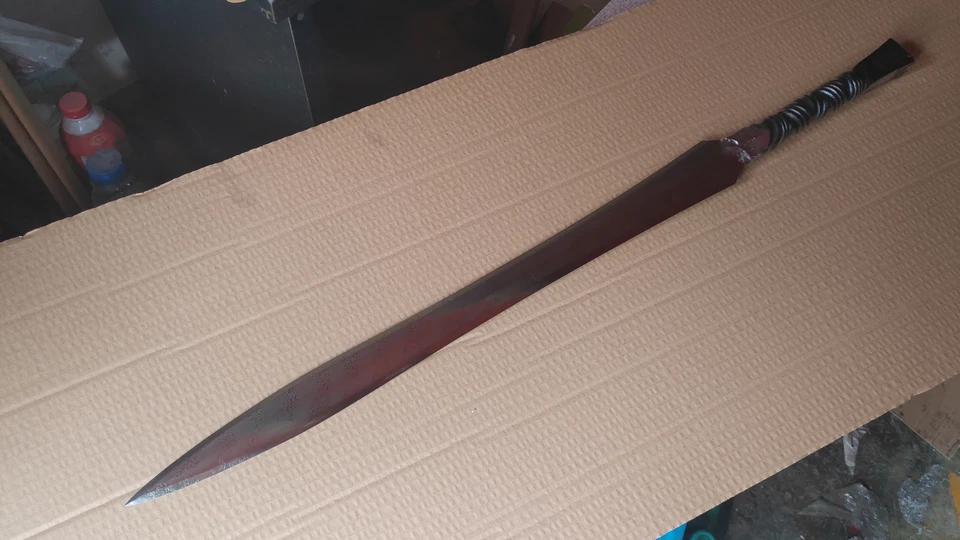 Hand Forged Folded Damascus Steel Sword One-piece Sword - Customize - Image 1 of 1