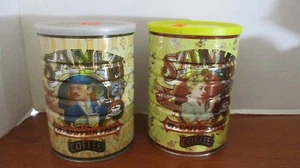 Vintage~Set of 2 SANKA COFFEE TINS with LIDS - Bild 1 von 2