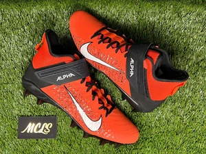 Nike Alpha Menace Pro 2 Mid Football Cleats Orange AQ3209-801 Men's Size 10 - Picture 1 of 7