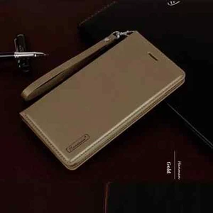 For iPhone XS Flip Wallet Cover Case PU Leather Magnetic - Gold - Picture 1 of 4