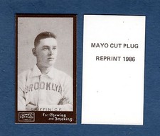 MIKE GRIFFIN, Brooklyn Grooms/Dodgers ~ 1895 Mayo Cut Plug/N300 | 1986 REPRINT