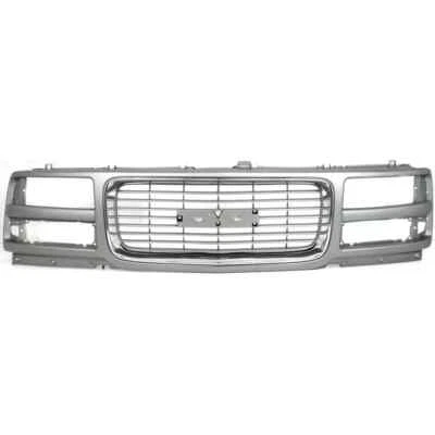 Grille For 1996-2002 GMC Savana 1500/3500 w/ Composite Headlight Gray Plastic - Image 1 of 4