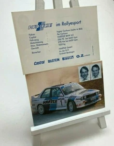 Postal BMW Hartge im Rallyesport Race Team 87-90 - Imagen 1 de 4