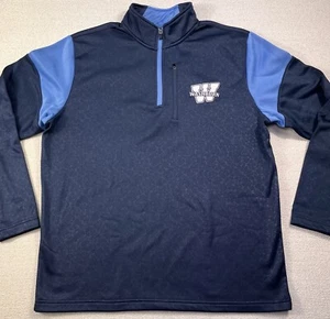Pullover polar Washburn University Ichabods 1/4 cremallera para hombre grande azul atlético - Imagen 1 de 15