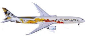 1:500 Herpa ETIHAD BOEING 787-10 Passenger Airplane Diecast Plane Aircraft Model - Picture 1 of 2