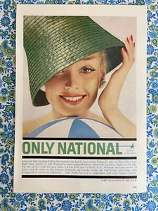 Vintage 1959 National Airlines Print Ad Airline Of The Stars - Picture 1 of 7