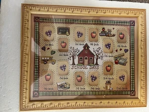 Wooden Ruler School Years Picture Frame (1 st- 12th Grade) 12.5" x 15.5" - Picture 1 of 5