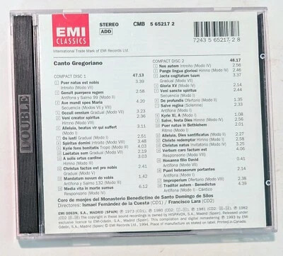 Canto Gregoriano (1994) - Canada - CD VG+ (Tested) - Image 1 of 4