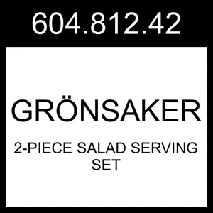 IKEA GRÖNSAKER 2-piece Salad Serving Set Bamboo  604.812.42 - Picture 1 of 1