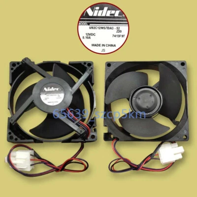 1PCS NIDEC U92C12MS7BA3-52  12V 0.1A 3Pin 9CM Cooling fan - Image 1 of 4
