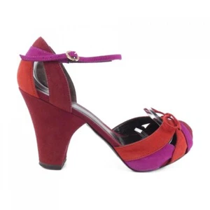 Fendi Red Pink System Womens Size 38 Used Pumps  Authentic - Picture 1 of 6