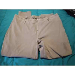 Terra & Sky Chino Pants Womens 2X High Rise Elastic Waist Flat Front (V31) - Picture 1 of 4