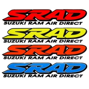 SRAD 4 opciones de color calcomanías de motocicleta pegatinas gráficas personalizadas x 2 BG blanco - Imagen 1 de 6