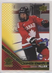 2022 Team Canada Juniors Prospectus Momentous Electric Yellow /149 Sarah Fillier