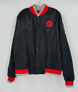 NBA Toronto Raptors Courtside Collection 2019 Mens Black Red Bomber Jacket Sz XL - Picture 1 of 6