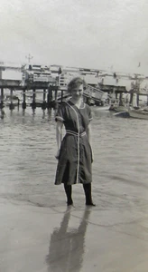 Vintage Venice Beach Alameda CA Fotos Badeanzüge Badeanzüge Pier 1914 - Bild 1 von 6