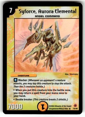 Duel Masters Syforce, Aurora Elemental 15/46 Foil Holo NM Near Mint  - Image 1 of 2