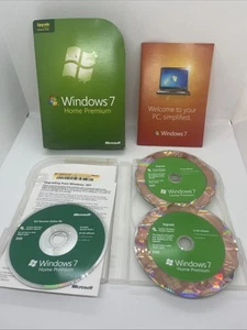 Microsoft Windows 7 Home Premium Upgrade 32 & 64 Bit DVDs MS WIN GFC-00020 - Picture 1 of 7