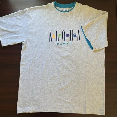 Vintage Aloha Hawaii T-Shirt Double Layer Size XL USA Made - Image 1 of 4
