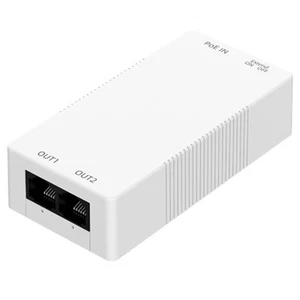 2-Port Gigabit POE Repeater 100/1000M 1 zu 2 PoE Extender mit IEEE802.3af/ 1889 - Afbeelding 1 van 10