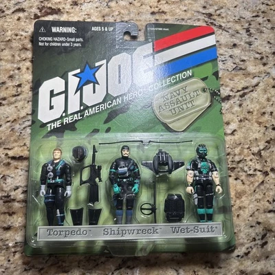 G I Joe,海军突击部队,TRU 限定,鱼雷,湿衣,沉船,1998,MOSC — 第 1/4 张图片