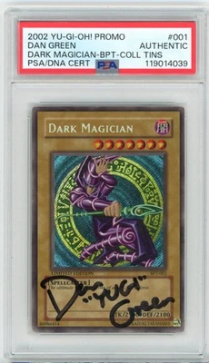 PSA Signed Dan Green Dark Magician BPT-001 2002 Collectors Tin Limited Edition - Image 1 of 2