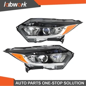 Labwork Headlight Halogen Black For Honda HRV 2019-2021 Left+Right Replacement - Picture 1 of 14