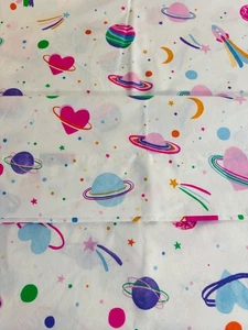 POTTERY BARN KIDS Galaxy Hearts Glo In The Dark Twin Flat Sheet Organic Cotton - Bild 1 von 13