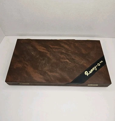 Cardinal Vintage Rummy-O Rummikub Game  Faux Leather Carrying Case READ - Image 1 of 4