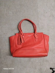 Genuine Coach Purse Legacy Candace Bright Coral Satchel Handbag - Picture 1 of 24