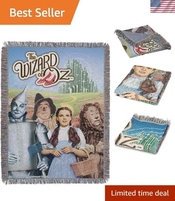 Lujosa manta de 48" x 60" grupo Mago de Oz - acogedora y liviana Foto 1 de 4