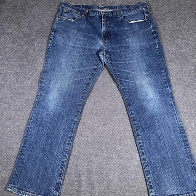 Pantalones de mezclilla Brooks Brothers para hombre 40x30 azul calce recto 5 bolsillos lavado medio Foto 1 de 4