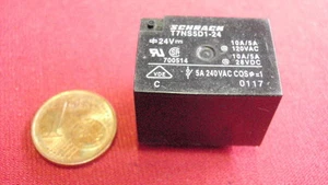 24V= RELAIS 1xUM 5A 21x15x15mm sw             21541-68 - Picture 1 of 1