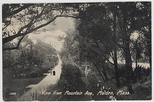 Postal antigua 1907 de Mountain Ave., Malden MA - Imagen 1 de 2