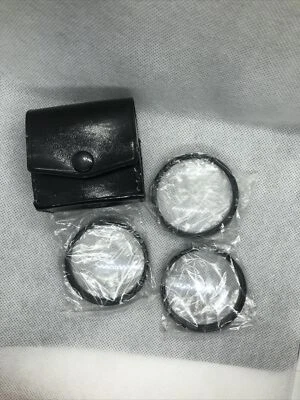 Vivitar 55 mm Threaded Close-Up Camera Lens Set +1 +2 +4 with Case Made in Japan - Image 1 of 4