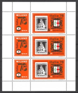 HUNGARY - 1976. Italia 76 small sheet - MNH - Picture 1 of 1