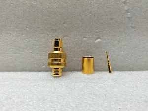 AMPHENOL 132298RP RP-SMA STRAIGHT CRIMP PLUG LMR-400 - LOT OF 6 PCS - Picture 1 of 9