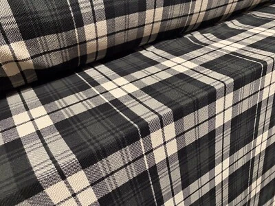 Waterfall Textured Scuba Stretch Jersey Fabric, Per Metre - Patchwork Check - Image 1 of 4