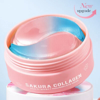 60Pcs Women Cherry Blossom Eye Mask Reduce Dark Circle Beauty Sakura Eye Mask - Image 1 of 4