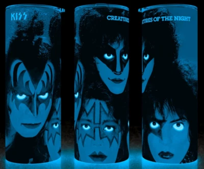 Glow in the Dark KISS - Creatures of the Night Hard Rock Music Cup Mug Tumbler