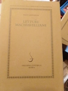 PAUL LARIVAILLE LETTURE MACHIEVELLIANE SALERNO - Imagen 1 de 6