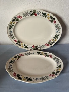Vintage Wedgwood Etruria & Barlaston Richmond 2 Graduated Oval Serving Platters. - Picture 1 of 11