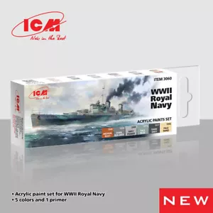 ICM Models - Juego de pintura acrílica para la Segunda Guerra Mundial Royal Navy - Imagen 1 de 1