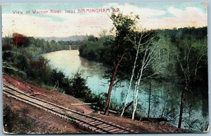BIRMINGHAM AL WARRIER RIVER ANTIKE POSTKARTE Eisenbahn - Bild 1 von 2