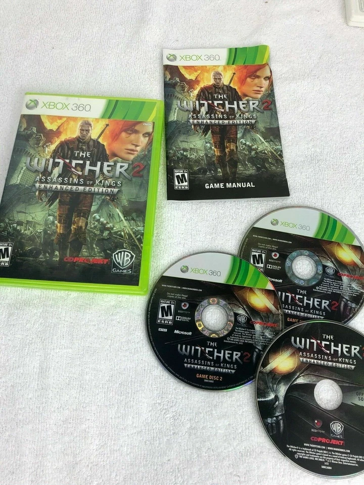 The Witcher 2 Assassins of Kings Enhanced Edition Xbox 360 MINT Complete CIB  - Image 1 of 1