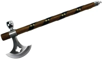 New 19" Chief Native American Tomahawk Hatchet Replica Axe Functional Peace Pipe - Image 1 of 4